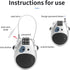 Snowboard Lock Cable Lock: 3 Digit Adjustable Combo Mini Ski Lock with 29.5-Inch Steel Cable