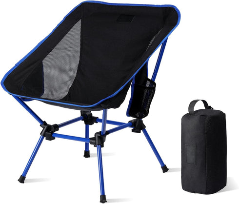 CUETWT Ultralight Camping Chair, Heavy Duty Portable Folding Chair with 400lbs Capacity, Compact