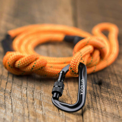 Embark Adventure Pro Leash, 6ft Mountain Climbing Rope with Carabiner, Colourful Nylon Dog Leash for All Breeds