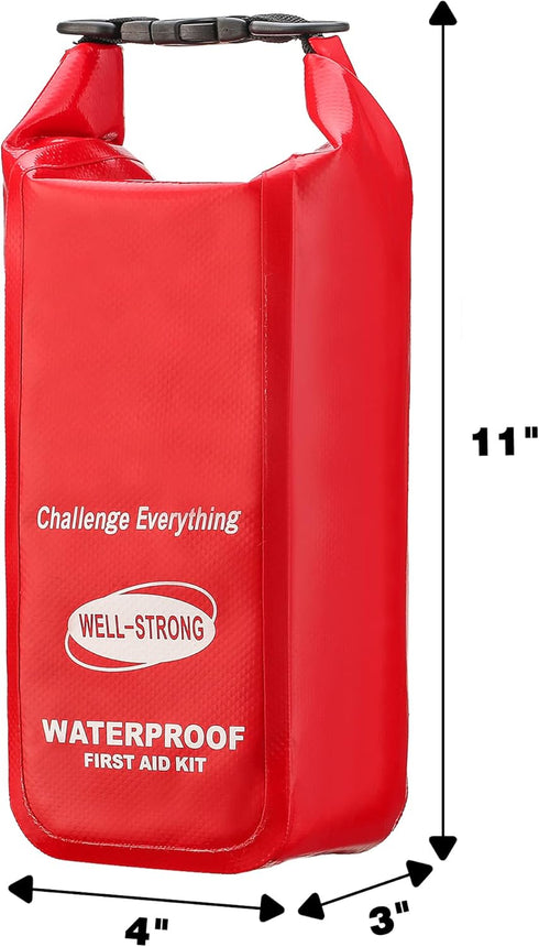 Waterproof First Aid Kit Roll Top Boat Emergency Kit with Waterproof Contents for Fishing, Kayaking