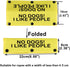 Funny Dog Leash Sleeve No Dogs!I Like People Dog Leash Wrap Alert Hanging Sleeve Pet Birthday Gift (I Like People-YE Sleeve)