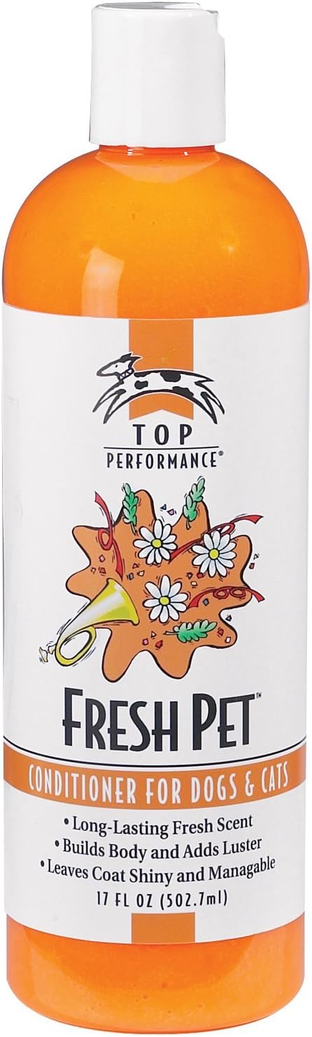 Top Performance Fresh Pet Conditioner to Reduce Mats and Tangles, 17 Oz.
