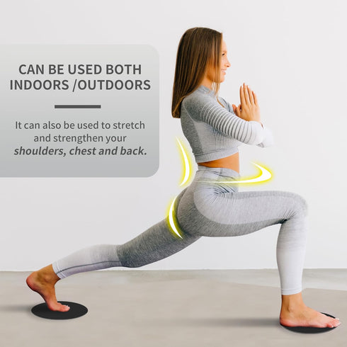 Sliders for Working Out - Exercise Sliders Disc, Core Sliders for Working Out 2PCS (Black)