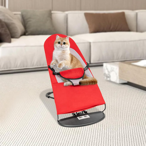 lxrnqcey 33lb Pet Rocking Chair, Portable Pet Rocker, Foldable Rocking Chair Small Pets Dog Bed Cat Sofa, Max Weight