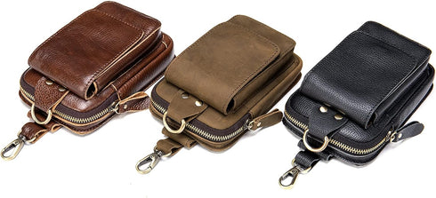 Vertical Cell Phone Waist Pouches, Small Tactical Duty Belt Backpack Pouch, Water Resistant Utility Gadget Holder
