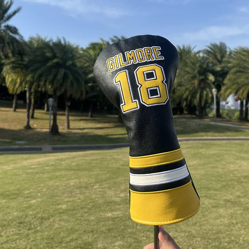 Golf Headcovers, Premium Leather Driver Fairway Wood Hybrid Covers with Number Tags