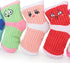 Squeaky Dog Toys, Funny Stuffed Plush Dog Toy, Cute Socks Birthday Gift for Small Medium Dogs (Pink Green)