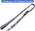 Pawtitas Double Handle Heavy Duty Dog Leash for Training, No Pull Leashes for Medium and Large Dogs - Black