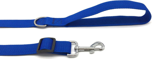10FT Adjustable Dog Leash, Nylon Leashes for Medium Large Dogs, Blue