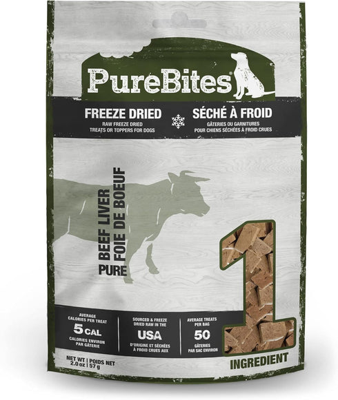 Purebites Beef Liver for Dogs, 2.0Oz / 57G, Entry Size