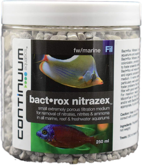 Continuum Aquatics Bact Rox Nitrazex, 250-ml Small Porous Filtration Media for Aquariums