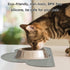 DesignSter Pet Food Mats, Anti-Slip Waterproof Dog Cat Feeding Mat, Top Grade Cloud Silicone Pad (Dark Gray)
