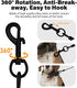 Stainless Steel Water and Chew Proof Dog Leash, 6FT Wire Alloys with Soft Handle for Medium and Small Dogs