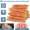 Dog Treats Soft Chews Rawhide Free Chicken Wrapped Cod Sticks, Puppy Training Snacks Dog Chews 0.5lb/227g