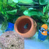Fish Tank Decorations - Ceramic Pot Cave Aquarium Accessories for Fighting Fish, Shrimp, Cichlids to Play, Breed, Hide,