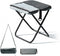 Generic 2-in-1 Portable Folding Stool with Crossbody Carry, Converts to Bag with Mesh