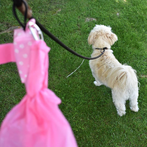 72 Count, 5.5 5.5 17 Inches Large Dog Waste Bags on a Roll with Easy Tie Handles, Extra Thick and Strong Poop Bags
