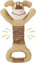 Plush Squeaky Dog Chew Toy with Crinkle Paper, Tough Tug of War Toys - Interactive Dog Toys for Small, Medium, Large