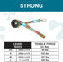 Max & Molly Classic Dog Leash, Durable Neoprene Fabric, Comfort Grip Handle, Brushed Silver Hardware, Machine Washable