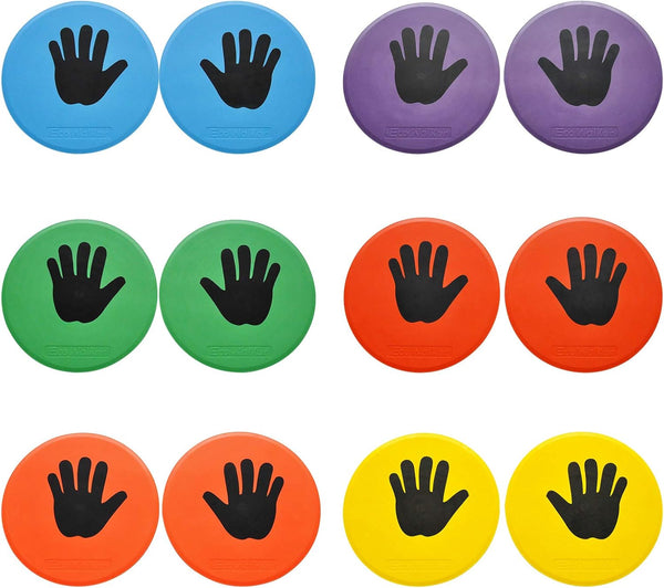 Eco Walker 10inch Colorful Carpet Spot Flat Markers Feet Hands Twister Game for Classroom
