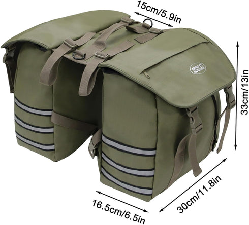 Panniers Bike Bags,Bicycle Saddle Bags,Large Capacity Reflective Strip,Bike Trunk Bag with Panniers,Bicycle Storage