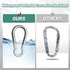 3.1&4 Inch 1000lbs, 2&4&8Pack Hammock Pixel Panda Heavy Duty Carabiner Clips Load Large Snap Hooks for Gym, Outdoor