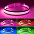 LED Dog Collar, USB Rechargeable Light Up Safety Collar, Adjustable Comfortable Soft Mesh for Small Medium Large Dogs