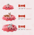 Jiupety Cute Calming Dog Bed, Anxiety Bolster Dog Bed with Octopus Shape for Large Dogs - Pink, Red