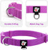 azuza 3 Pack Dog Collars, Comfortable Adjustable Nylon Collars for Small Dogs, XS (8-12inch), Pink, Hot Pink, Purple