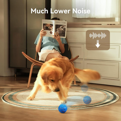 IPX7 Cheerble Smart Interactive Dog Toy, Wicked Ball AIR, Automatic Moving, Bouncing, and Rotating, E-TPU Material