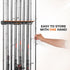 KastKing V15 Vertical Fishing Rod Holder – Wall Mounted Rack for 15 Rods or Combos, 17.25 Inches, Great Fishing Pole