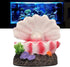 Tnfeeon Aquarium Shell Air Bubbler Decoration, Simulation Artificial Resin Fish Reservoir Ornament