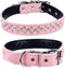 Adjustable Rhinestone Dog Collar, Cute Dazzling Sparkling Soft Leather Dog Collar, Crystal Diamond Pet Dog Puppy Collar