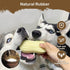 Squeaky Dog Toys Interactive - 2 PCS Peanut Shape Teeth-Cleaning Chew Toy for Medium, Large & Small Breeds