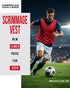 (10-Pack) Scrimmage American Challenge Soccer Pinnies Mesh Jersey Vest for Practice, Soccer Pennies and Training Bibs