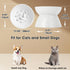 Elevated Slow Feeder Cat Bowl, Ceramic, Spill-Proof & Anti-Tipping, Easy to Clean, Raised for Dry & Wet Food