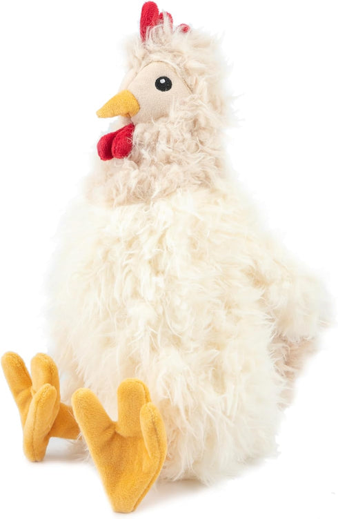 Best Pet Supplies Chicken Crinkle Plush Dog Toys, Colorful Chicken Shape for Interactive Play, Cute Bundle (Brown,