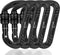 Heavy Duty Locking Carabiner Clips D Ring - Small Carabiners for Camping, Hiking, Dog Leash