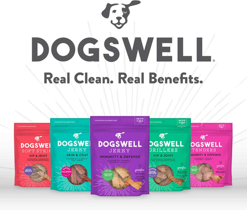 DOGSWELL Dog Dental Care Treats, Grain Free Chicken Jerky, 24oz Bag