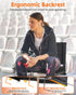 3 17inch) Fitense Heated Stadium Seat for Bleachers with Back Support, Folding USB Levels Heated Stadium Chair