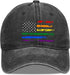 LGBT Pride Baseball Hat, Rainbow Denim Adjustable Vintage Cap, Love is Love for Men and Women