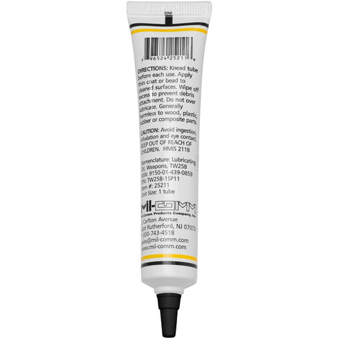 MIL-COMM TW25B 1.5-Ounce Gun Grease Lubricant Tube