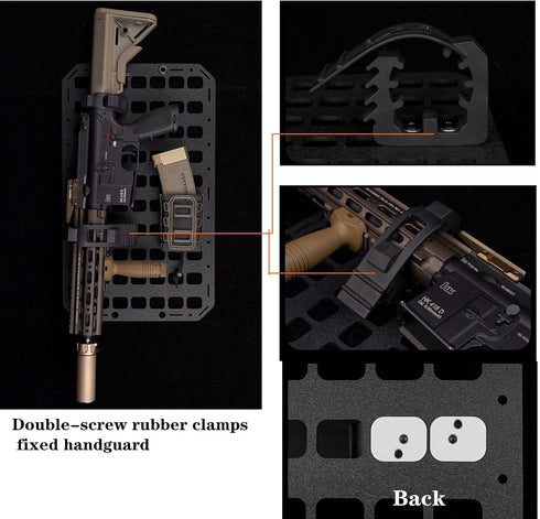 Tactical Molle Panel 8x12.5inch, Portable Gear Organizer with Handle for Backpack Storage Pouches