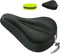 Gel Bike Seat Cover, Padded Bicycle Saddle Covers for Women & Men, Comfortable Exercise Bike Seat Cushion