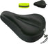 Gel Bike Seat Cover, Padded Bicycle Saddle Covers for Women & Men, Comfortable Exercise Bike Seat Cushion