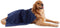 Bone Dry Pet Grooming Towel Collection, Absorbent Microfiber X-Large, 41x23.5", Embroidered Navy.