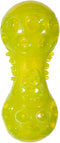 Chase 'n Chomp Durable TRP Squeaking Dumbbell Dog Toy, Large (Colors May Vary)