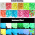 100 Pcs Colorful Glow in The Dark Pebbles for Fish Tank, Aquarium & Garden Walkway