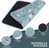 IEUUMLER Washable Pee Pads for Dogs, Non-Slip Waterproof Whelping Pad, Green Daisy, 63"X63"-1pcs