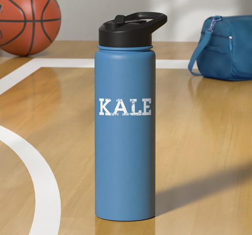 Vegan AF Designs Kale - Vegan, Healthy, Love Animals, Vegetarian, World Peace Stainless Steel Insulated Water Bottle
